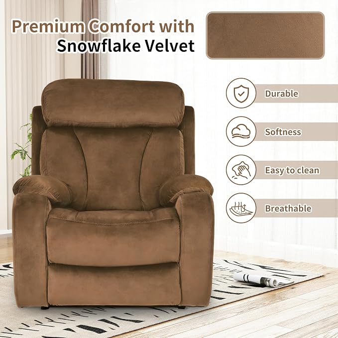 Power Lift Recliner with Remote for Elderly Living Room, Velvet | Side Pocket | Silent Motor | Electric Lift Chair Recliner | Easy Assembly