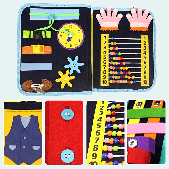 Fidget Blanket for Adults with Dementia, Fidget Blanket, Dementia Fidget Blanket Dementia Activities for Seniors Fidget Blankets for Dementia Patients Gifts for Adult Dementia Patients