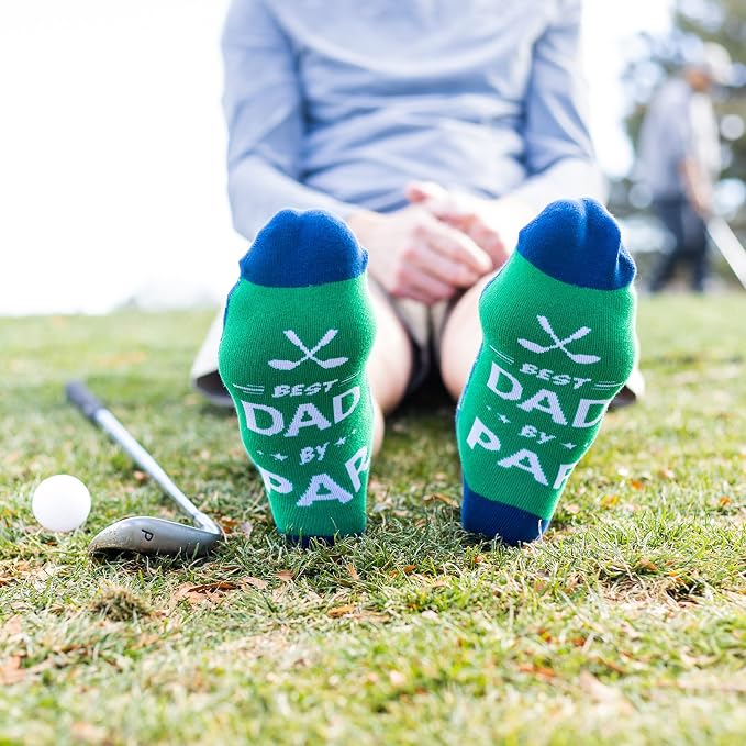 Lavley Funny Golf Socks - Fun gift for golfers - Unisex one size fits most - Great for birthdays or stocking stuffers