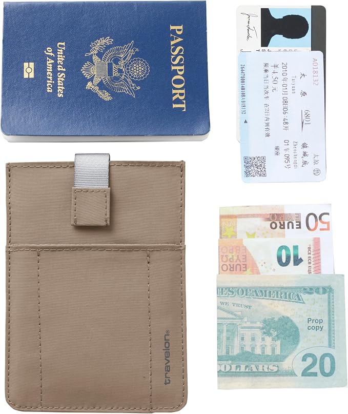 Travelon RFID Blocking Pull Up Passport holder
