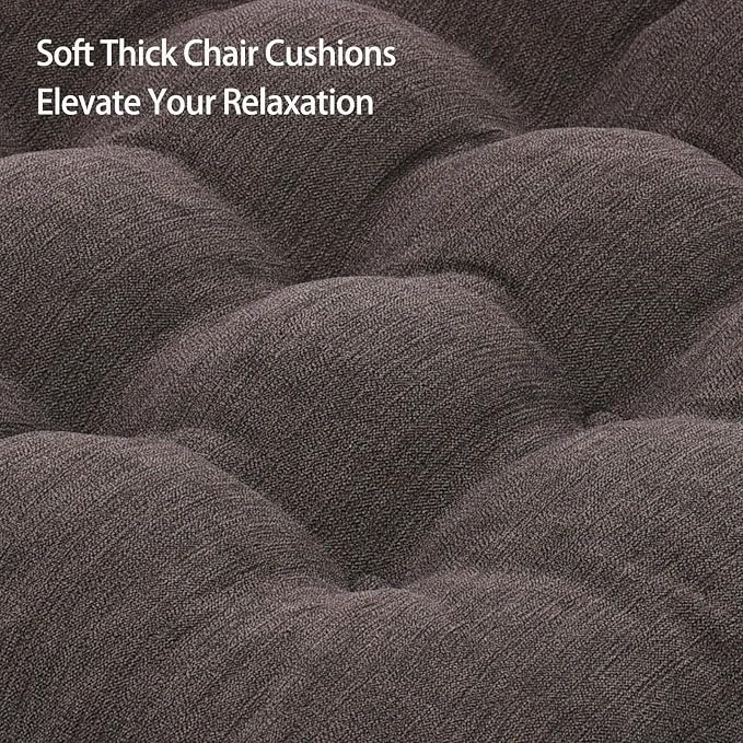 Recliner Cushions for Elderly, 20x20x5 Inch Thick Chair Cushion Patent Design Soft Tufted Dual Layer Booster Seat Cushions for Seniors Recliner Risers Taupe 1P