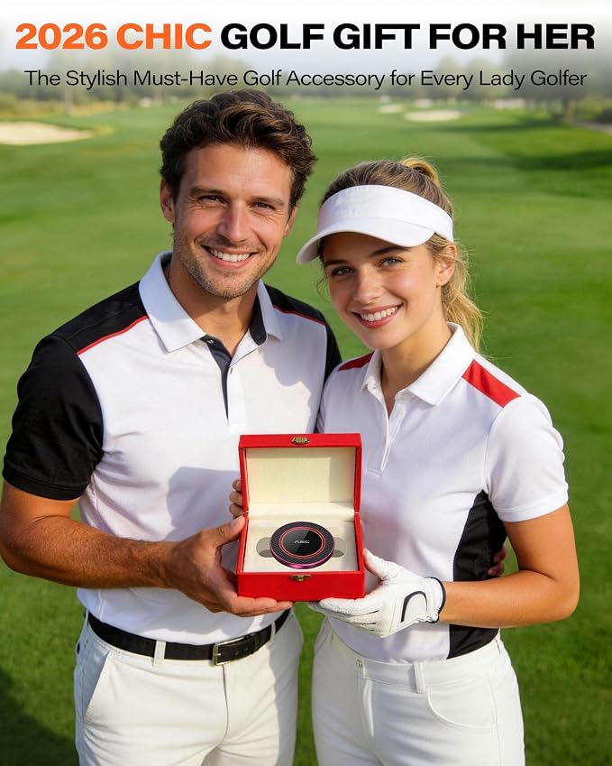 A2C Burgundy Alloy Magnetic Golf Cart Phone Holder, Women Golf Accessories | Rose Red Golf Gifts for Female Golfers Ladies Her Girls Mom Mother Wife, Golf Accessories Essential Fits EZGO Club Car Yamaha