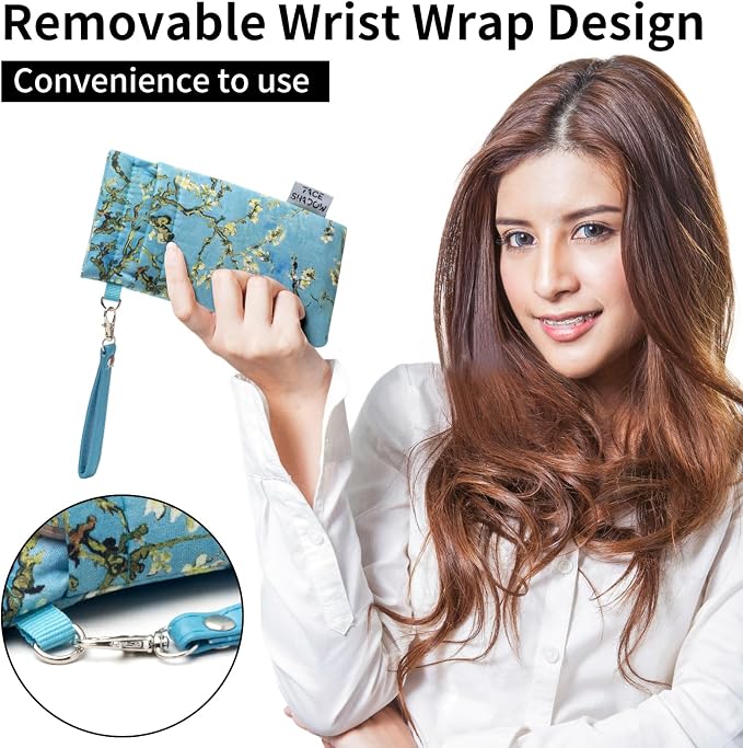 Face Shadow Double Glasses Case Soft Eyeglass Case For Women Men Squeeze Top Sunglasses Case With Cleaning Cloth