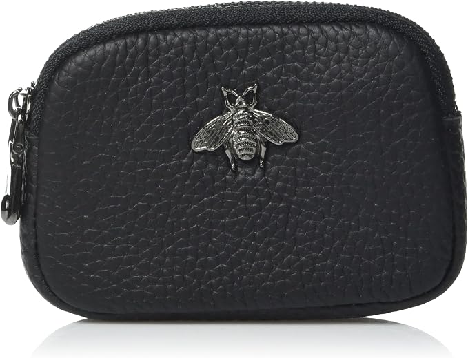 imeetu RFID Credit Card Holder, Small Card Wallet Women, Leather Card Case | Genuine Leather Women's Card & id Cases, Change Coin Purse with Zipper Keychain id Window, 20 Colors & 3 Styles, Daily, Gifts