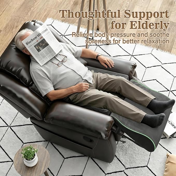 Wedge Recliner Cushion with Wave Shape Footrest for Long Sitting Elderly 35D High-Density Foam Ergonomic Recliner Pads with Non-Slip Bottom Footrest Extender Pillow with Elastic Straps