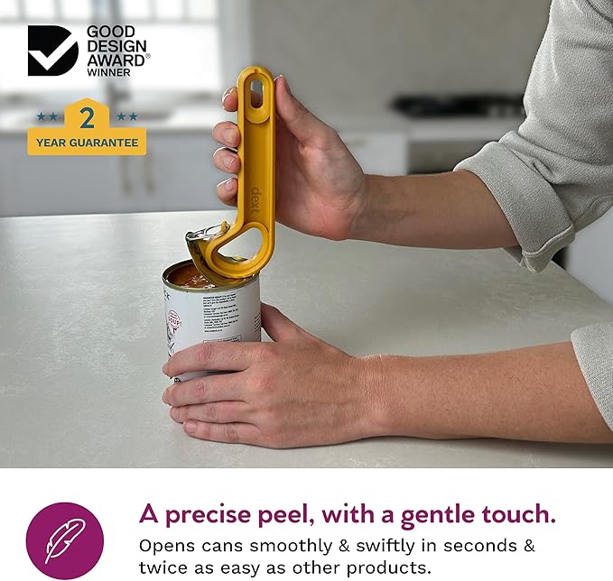 Ring Pull & Pop Top Can Opener (Apricot) Easy Open Any Pull Tab Cans for Seniors, Soda, Pet Food, Cat Cans, Beer, Parkinsons Aids for living Gifts, Gadgets for People with Arthritis, kitchen gadgets.