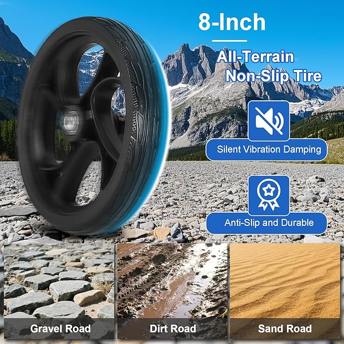 Steerable Knee Walker Deluxe Medical Scooter for Foot Injuries Adult Compact Crutches (WB-2105 Blue)…