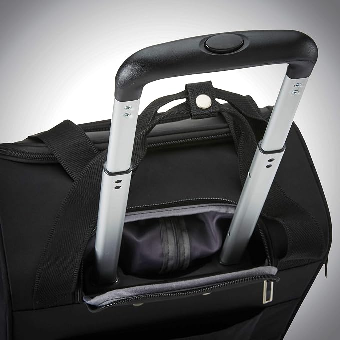 Samsonite Underseat Carry-On Spinner With USB Port, Jet Black, One Size