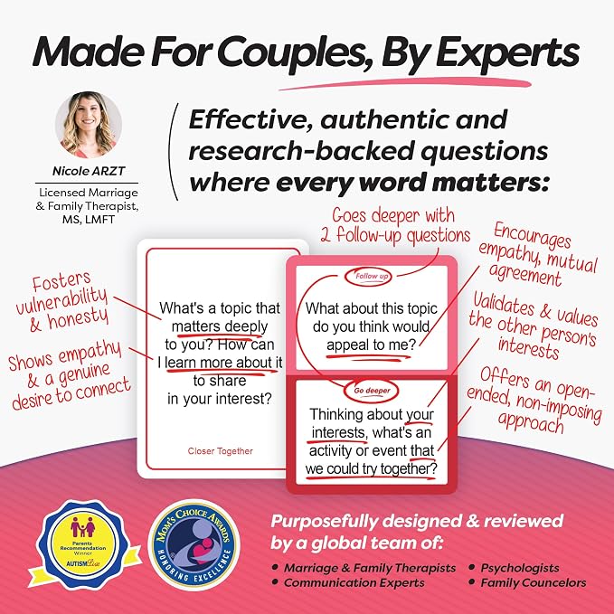 GET Talking: Relationships - Conversation Cards for Couples, 150 Expert-Written Questions on 50 Cards - Couples Card Game for Date Night, Travel & Anniversaries - Put Away Your Phones