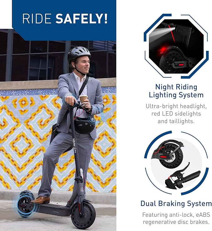 Hiboy S2 Pro/X300 Electric Scooter, 500W Motor, 10"/12" Tires, 25/38 Miles Range E Scooter, 19/23 Mph Folding Commuter Electric Scooter for Adults