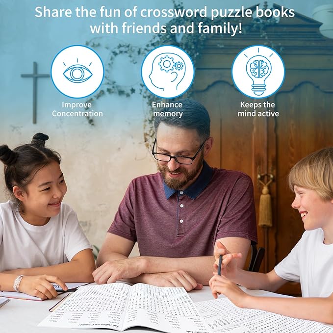 Large Print 6000+ Words Word Search Puzzle Books, Set of 6 Full Size, Brain Games, Activity Book for Adults, Teens and Seniors