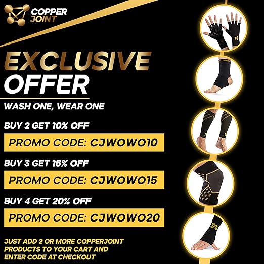CopperJoint Knee Compression Sleeve Knee Support for Women & Men - Breathable Copper Infused Nylon - Non-Slip - For Pain Relief, Recovery, Swelling & Circulation – Single Sleeve Only (Small)