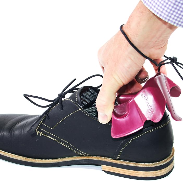 Shoe Horn Funnel (AKA Foot Funnel, 2-pack) Back-Friendly Ergonomic Shoehorn for Shoe Donning Shoe Horn Made in USA by Insightful Products- *As seen on TV*