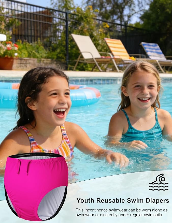 Special Needs Reusable Swim Diapers - Waterproof, Leakproof, Unisex