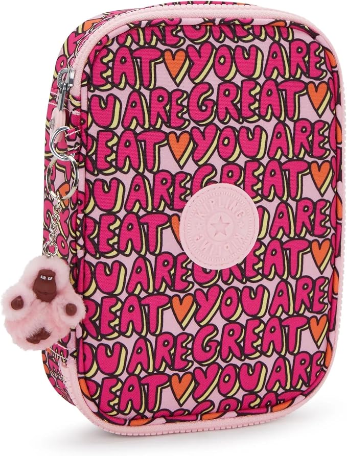 Kipling 100 Pens Printed Case Girly Geo