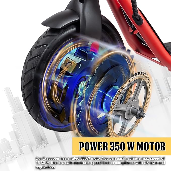 Phantomgogo Electric Scooter for Adults Scooters Kids Foldable E-Scooter with with 350W Motor 15.5 mph Max Speed Long Range EScooter for Commuter