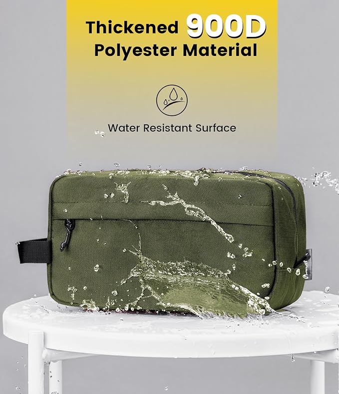 Vorspack Travel Toiletry Bag for Men - Hanging Toiletries Bag Water Resistant Travel Bag for Toiletries Accessories