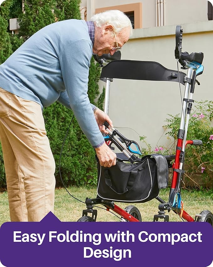 Kekoy 44 Inch Grabber Reacher Tool for Seniors, Foldable Reacher Grabbers Pickup Stick with Anti-Slip 360° Rotating Jaw, 4" Wide Extended Claw with Magnet for Disabled, After Surgery Recovery
