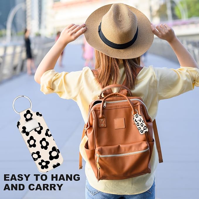 Chapstick Holder Keychain Lip Balm Holder with Clip