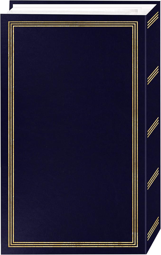 Pioneer Photo Albums STC-504 Navy Blue Photo Album, 504 Pockets 4"x6", 1 Count (Pack of 2)