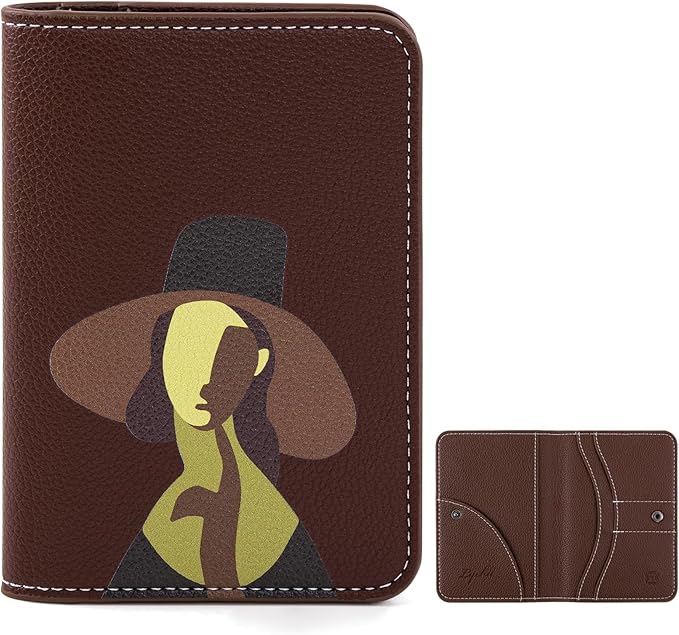 Lychii Passport Holder, RFID Blocking Travel Wallet, Slim Passport Cover | PU Leather Protector Case for Quick TSA Access, Secure Boarding Passes & ID Cards for Men Women, Travel Accessories