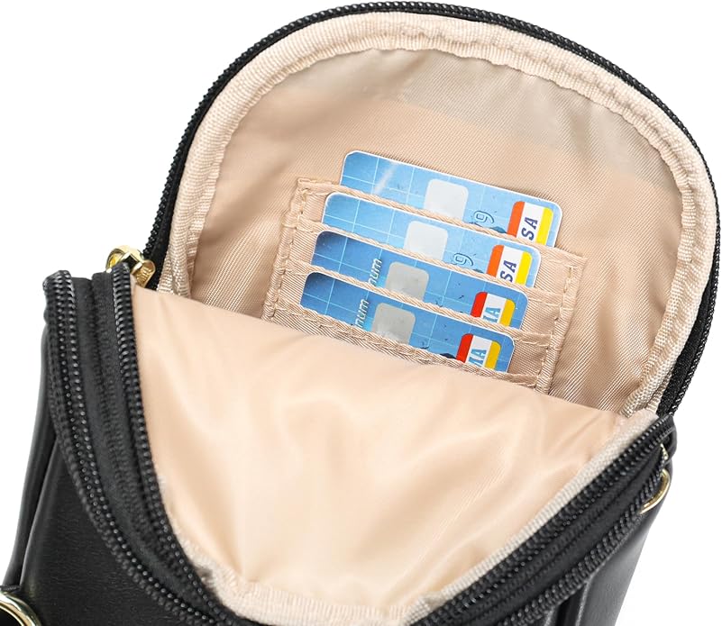 Lightweight Small Crossbody Sling Bag for Women | Mini Travel Purse,Multi-pocket with Card Slots,Durable Vegan Leather,Everyday Carry