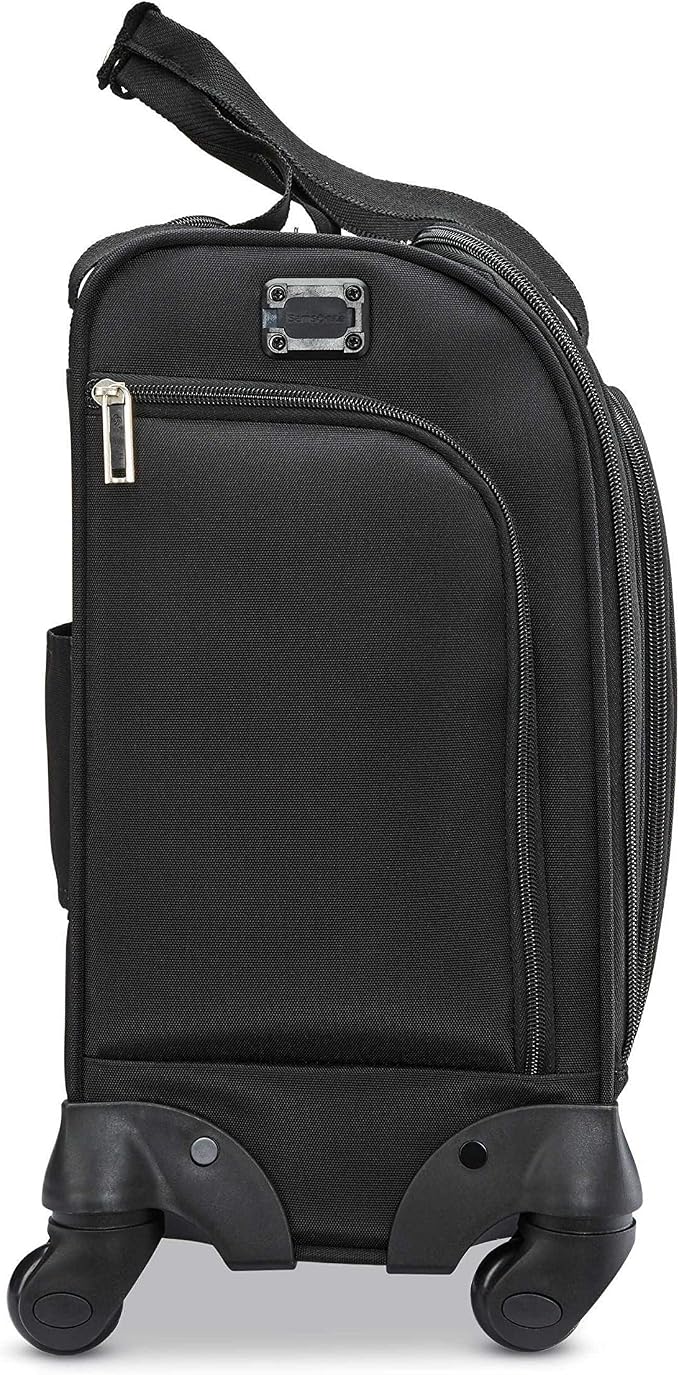 Samsonite Underseat Carry-On Spinner With USB Port, Jet Black, One Size