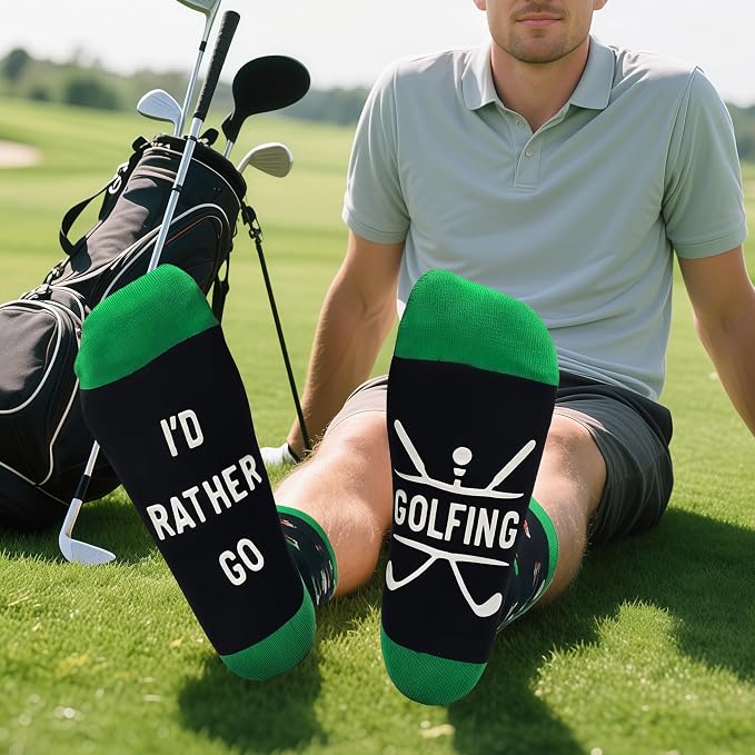 Golf Socks Funny Golf Gifts for Men Women, Christmas Gifts Stocking Stuffers for Adults Teen Boys Golfer Accessories