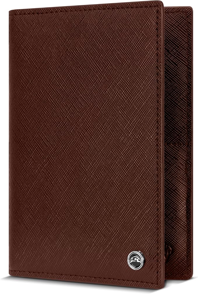 2 Passport Holder - Travel Essentials, RFID Blocking Wallet Credit Card Organiser, Plain Accessories Slim Cover For Men & Women | Travel Essentials