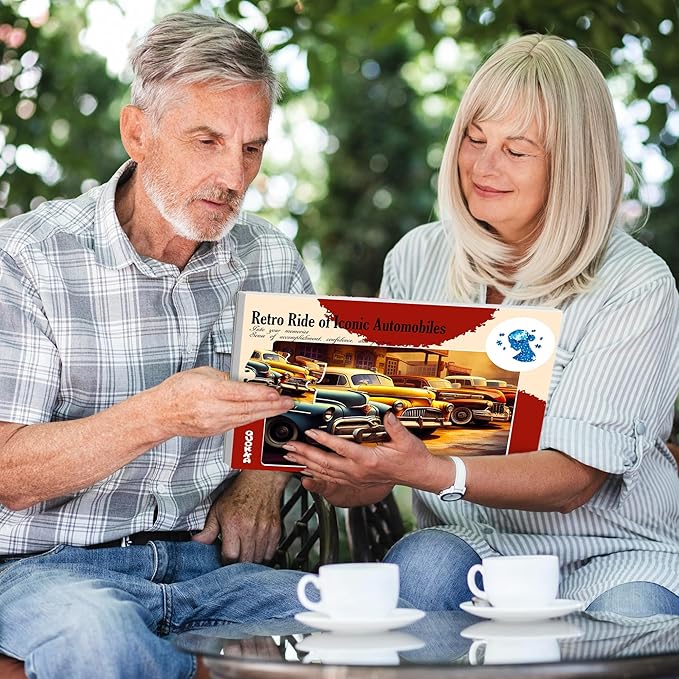 QUOKKA 100 Piece Dementia Activities for Adults - 3 Set Dementia Puzzles for Elderly - Large Piece Gifts Products for Seniors - Alzheimers Jigsaw Puzzle Games for Adults with Horses, Dogs and Cars
