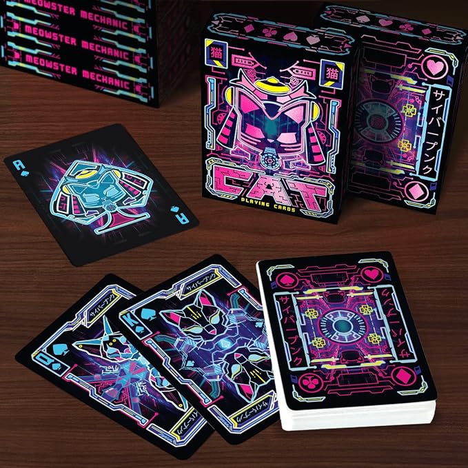 99FOX Cat Playing Cards for Adults Teens Men Friends Games Cool Deck