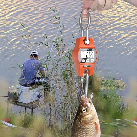 Hanging Scale Handheld 880lb/400kg Crane Scale Luggage Scale,with ABS Plastic case & Big LCD Display, Portable Digital Mini Crane Scale Fishing Scale,for Gym,Hunting,Travelling