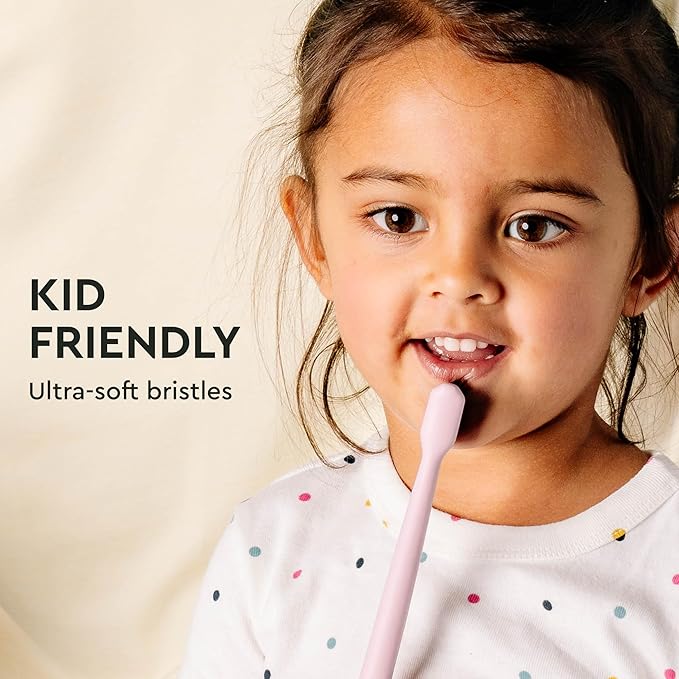 Boka Classic Manual Toothbrush with Extra Soft Activated-Charcoal, Tapered Bristles, Bioplastic Handle That Includes Travel Cap, Dentist-Approved, Great for Adults and Kids, White (Pack of 1)