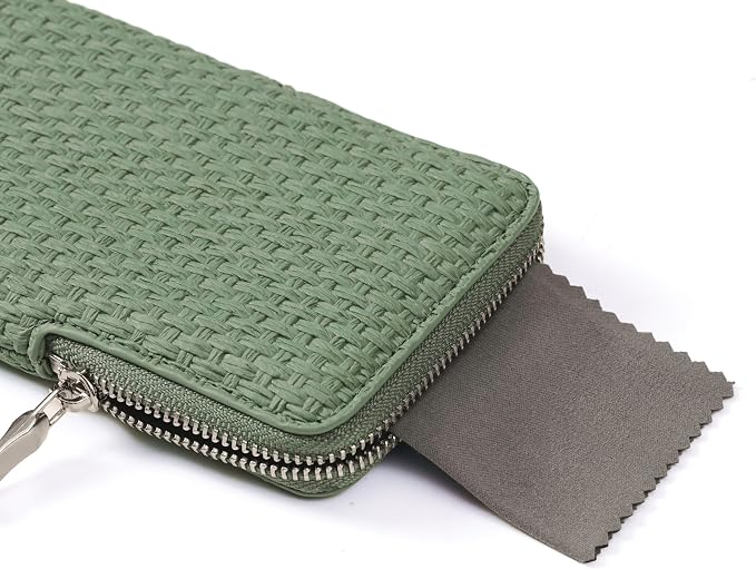 Cockatoo Portable Glasses Case, Drop-Resistant Eyewear Storage Pouch, Slim Soft Case for Sunglasses, with Cleaning Cloth
