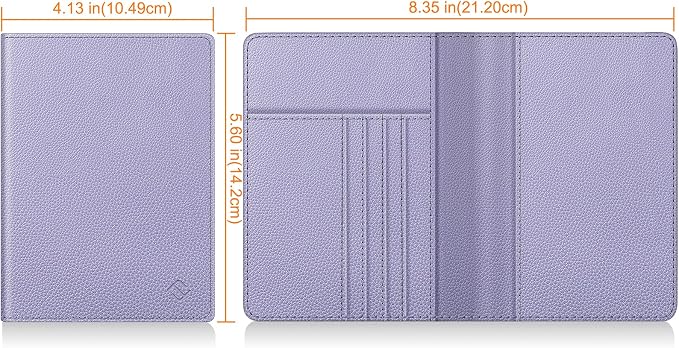 FINTIE Passport Holder, Slim Travel Wallet RFID Blocking Card Case Cover | Passport Cover Protector Essentials with Credit Card Slots, For Women/Men