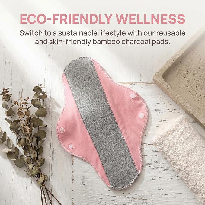 Incontinence Pads Reusable Washable Waterproof Leak-Proof Soft Dry Comfortable Bed Pads with Graphene Aseptic Protection for Elderly Home Care Daily Use (Multicolor-6PCS)