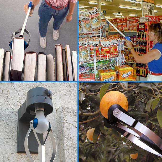 EZ Reacher - Heavy Duty Grab-It Reaching Tool - Grabber Reacher with 4.5 Inch Jaws, Can Lift a Dime to 8 lb. Brick, Lightweight, Sturdy, Perfect for Tight Spots, 20" (20S)