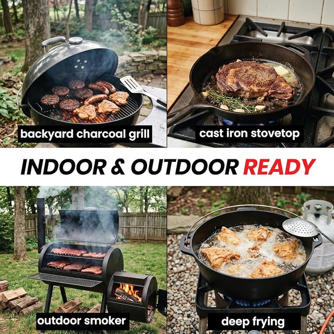 Prepared Hero Fireproof Apron for Grilling & BBQ, Doubles as Fire Blanket, Quick-Release Straps, Fire-Resistant