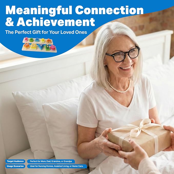 DIMILI Wooden Dementia Fidget Toys for Elderly Seniors | 2-in-1 games for dementia patients, hand-eye coordination & cognitive stimulation for alzheimers seniors