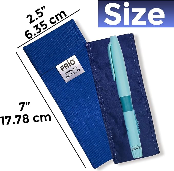 FRIO Cooling Wallet - Insulin & GLP-1 Cooler for 45+ Hours - GLP-1 Shots Holder - Blue - Individual