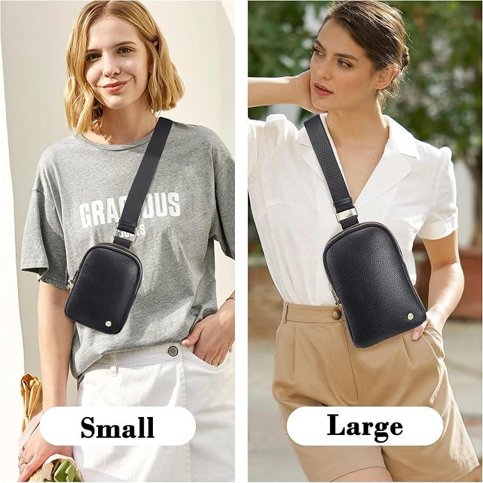 Lightweight Small Crossbody Sling Bag for Women | Mini Travel Purse,Multi-pocket with Card Slots,Durable Vegan Leather,Everyday Carry