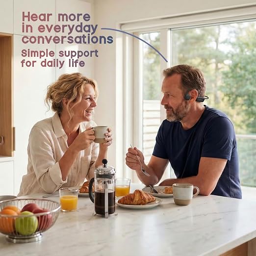 CORE Bone Conduction Sound Amplifier – Open-Ear Personal Listening Wearable for Clearer Conversations