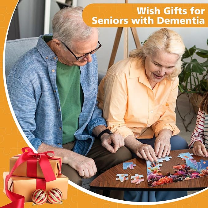 Large Piece Jigsaw Puzzles for Seniors with Dementia 6 Pack 20 Piece | Alzheimers Products for Elderly│Easy Memory Games, Cognitive Activities and Gifts for Patients in Nursing Homes