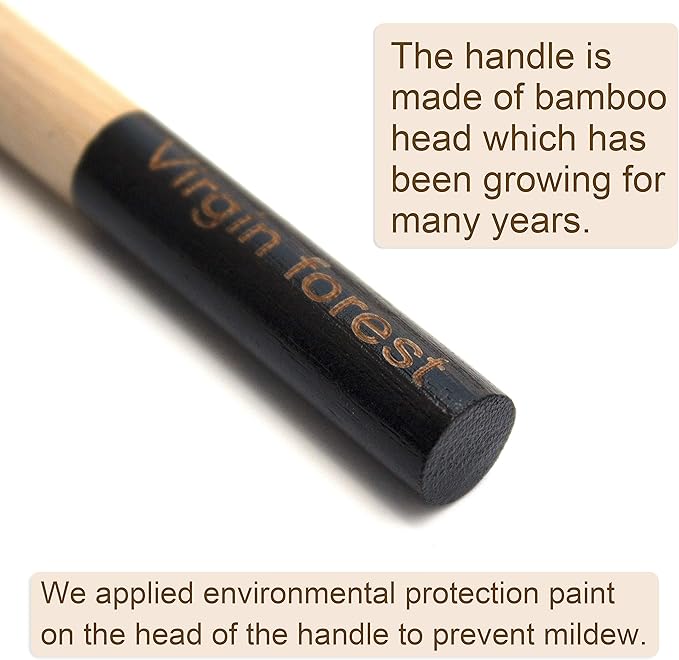 Virgin Forest 6 Pcs Biodegradable Bamboo Toothbrushes, Natural Eco-Friendly BPA-Free Toothbrushes, Best Travel Wood Toothbrush Set for Sensitive Gums