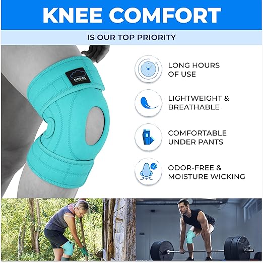 Modvel ELITE Knee Brace for Men & Women – Patella Gel Pads & Side Stabilizers for ACL, Meniscus Tear, Arthritis & Injury Recovery – Maximum Support for Running, Sports & Joint Pain Relief