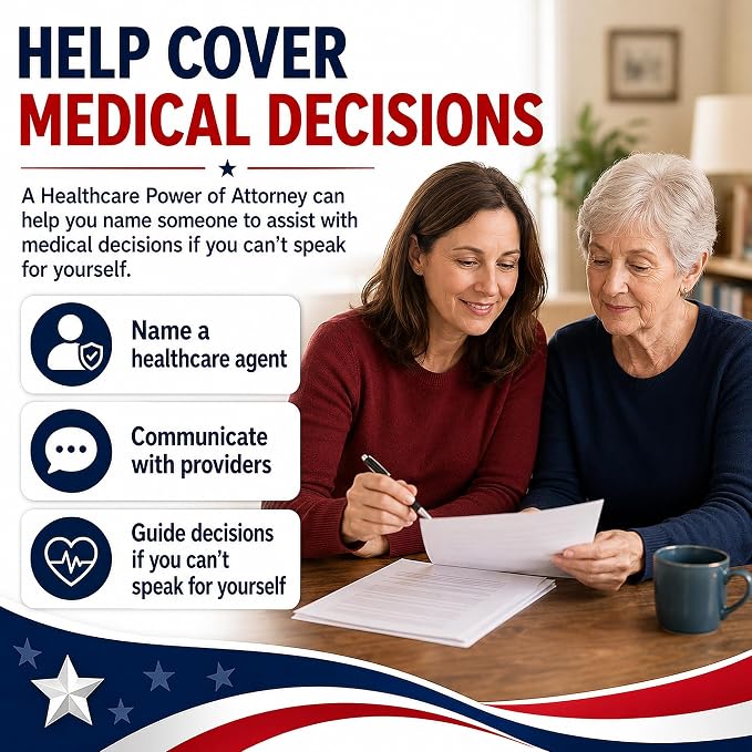 4-in-1 Estate Planning Kit – Last Will & Testament + Financial POA + Healthcare POA + Living Will – Attorney-Drafted Templates with Instructions
