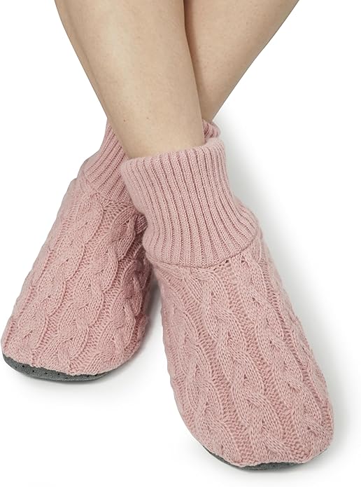 BenSorts Fuzzy Slipper Socks for Women Non Slip House Socks with Grips Gifts