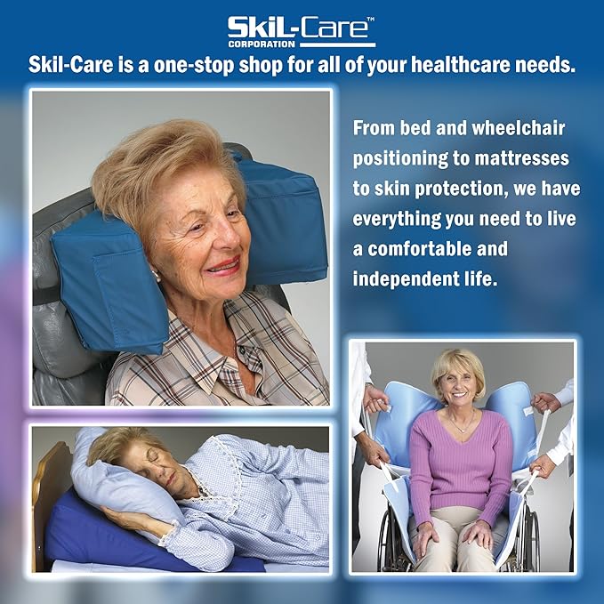 Skil-Care Slide-Guard 20" Foam Vinyl Cushion, 20" W x 16" D x 2" H - Extra Wide Soft Foundation, Low-Shear Vinyl, 751269