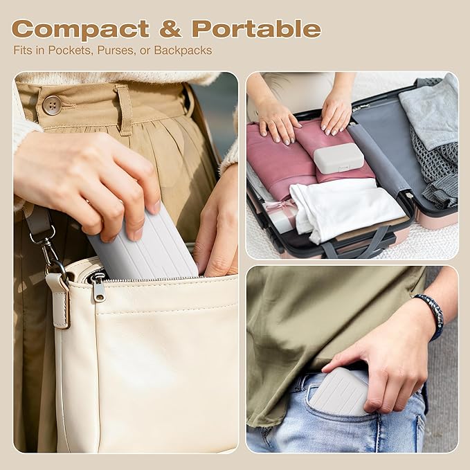 Travel Pill Box, Double Layer 7-Compartments Large Pill Organizer, Portable Weekly Pill Case Container for Pocket, 7 Day Compact Medicine Holder for Vitamins, Fish Oils, Supplements White