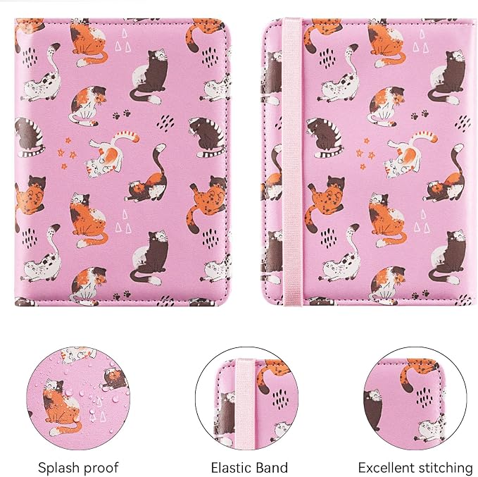 passport holder, passport cover, vaccine card holder, waterproof leather travel wallet with rfid blocking for men/women
